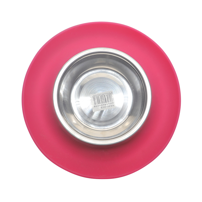 環(huán)保硅膠碗紅綠兩色，可供中小型寵物使用